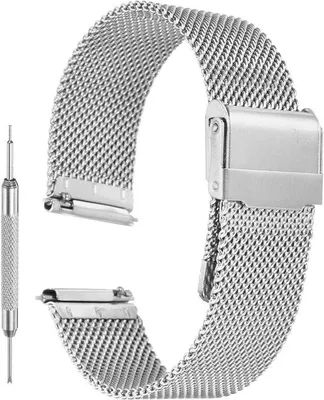Produktbild von Geschenkarmband aus Edelstahl | Milanese-Armband | Snelwissel | 18 mm | Reservearmband | Verstelbar