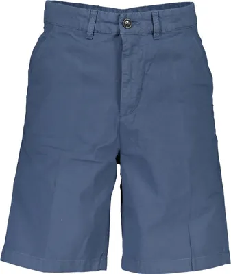 Produktbild von Blaue Herren Bermuda-Shorts, Regular Fit, mit 4 Taschen und Logo