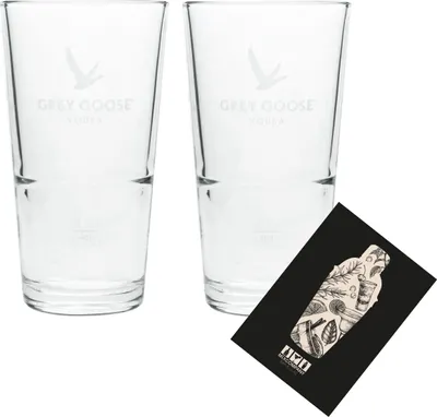 Produktbild von Grey Goose 2er Set Longdrinkglas 2x Glas Gläser 4cl geeicht Eichung