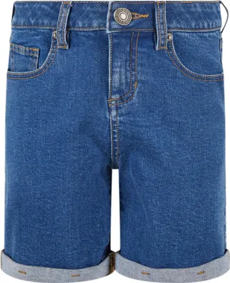 Immagine prodotto di Urban Classics - Pantaloncini per bambine, modello TN434 (taglia 116), colore blu chiaro, effetto lavaggio
