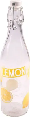 Produktbild von Drahtbügelflasche Zitrone 0,5L Bügelverschluss Saftflasche Trinkflasche Flasche