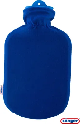 Produktbild von Sänger Wärmflasche 2,0 L mit Konturbezug Blau, Gummizug