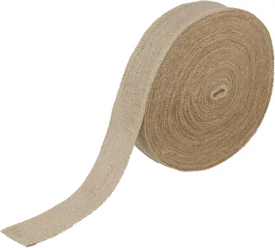 Imagen del producto de Cinta de yute, 5 cm x 50 metros, color marrón natural, para decoración
