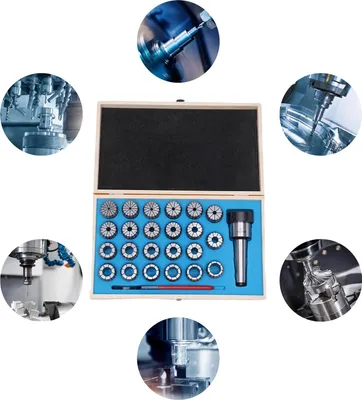 Immagine prodotto di Pinze di serraggio CNC, set da 23 pezzi, gamma di precisione 4-26 mm