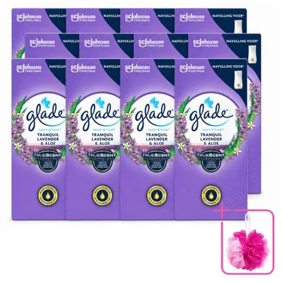 Produktbild von 12 x Glade Touch & Fresh Nachfüller - Lavendel und Aloe - 10 ml - Sparpackung - 12 Stücke