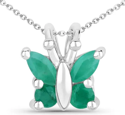 Produktbild von Rafaela Donata Kette Schmetterling Sterling Silber Smaragd 70110158