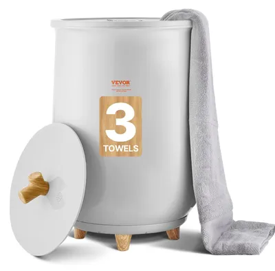 20L Handtuchwärmer mit LED, Timer & Temperaturregelung, grau