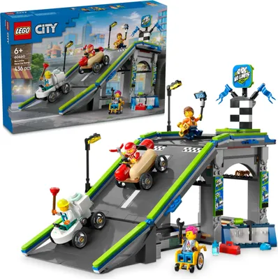 Immagine prodotto di LEGO® City 60460 No Limits: Gara di Soapbox con rampa