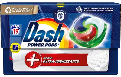 Zdjęcie produktu dla Kapsułki do prania Dash Power Igienizujące 19 szt.