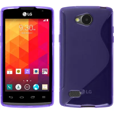 Produktbild von PhoneNatic Case kompatibel mit LG Joy - lila Silikon Hülle S-Style + 2 Schutzfolien