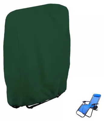 Produktbild von Wasserdichte Schutzhülle für Gartenliegen – 102 x 20/34 x 104 cm – Für den Außenbereich, Garten, Balkon oder Terrasse – Grün