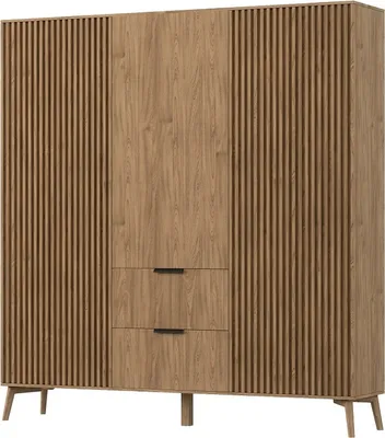 Obrázok produktu pre Šatníkové skrine s posuvnými dverami OXM Entsian Artisan dub 185 x 192 x 60 cm