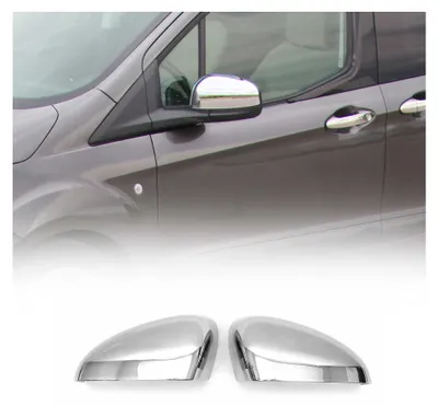 Image de 2014-2018 Ford Transit/Tourneo Courier PRE-FL Coques de Rétroviseurs ABS Argent, Image générée par une IA