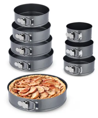 Springform-Set 8-teilig, Ø 14–28 cm, antihaftbeschichtet, Edelstahl