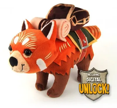 Obrázok produktu pre Plyšová figúrka Dota 2 od Redpaw s kódovou kartou | Plyšová hračka Red Panda Courier | 40 cm