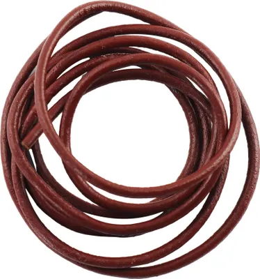 Produktbild von Lederarmband - Lederschnur - Lederband - rund - 3 mm - braun-dunkelbraun