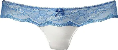 Produktbild von LASCANA String creme-blau Größe 32/34