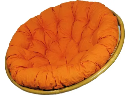 Produktbild von Polster, Kissen, Auflage, Ersatzpolster für Rattan Papasansessel, Stoff Uni Living 190 D 120 cm
