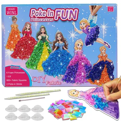 Productafbeelding van DIY kunstset voor kinderen: bloemenboeket maken. Creatieve activiteit voor kinderen, cadeau voor meisjes en jongens vanaf 3 jaar. Leuk prinsessenthema