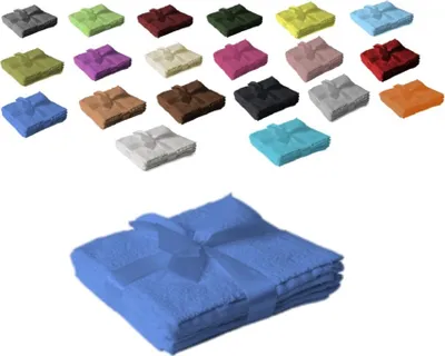 Produktbild von Handtuch Spar Set Baumwolle 500 g/m² Royalblau 12 x Seiftuch 30 x 30 cm