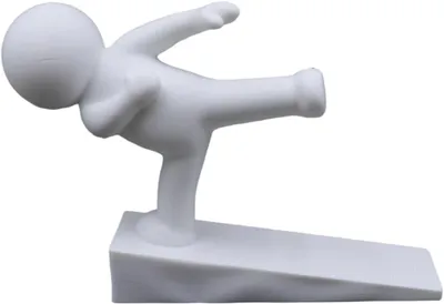 Produktbild von Türstopper Keilform, 28 cm, weiß, für die Türsicherung