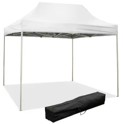 Immagine prodotto di Gazebo Richiudibile Pieghevole 3x2m in Acciaio e PVC Impermeabile Bianco