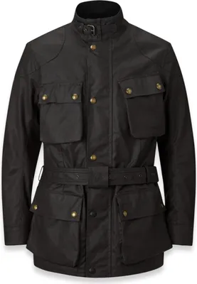 Produktbild von Belstaff Trialmaster Motorrad Wachsjacke, schwarz, L