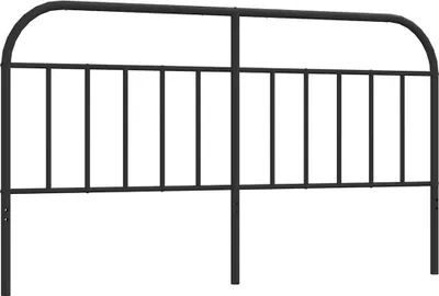 Produktbild von vidaXL Ersatz-Kopfteil Metall Schwarz 160 cm