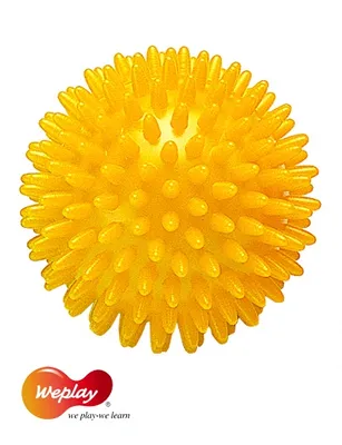 Produktbild von Weplay KT3307 Massageball Igelball Noppenball, 8 cm, gelb
