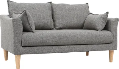 Produktbild von Miliboo - Design-Sofa 2 Plätze Grau KATE