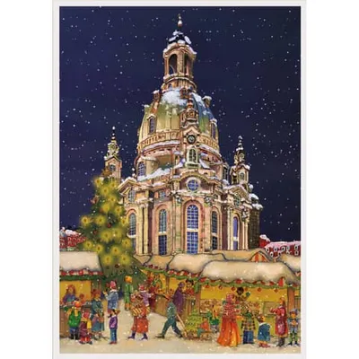 Obrázok produktu pre Adventný kalendár č. 318 Frauenkirche v Drážďanoch, formát DIN A