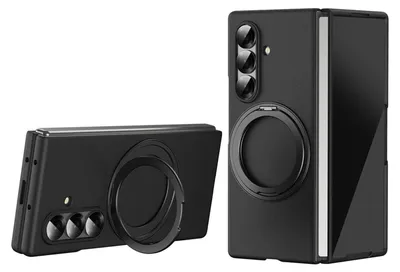 Obrázek produktu pro Pro Samsung Galaxy Z Fold7 5G Thunderbolt 360 stupňový kroužkový držák pouzdra černý