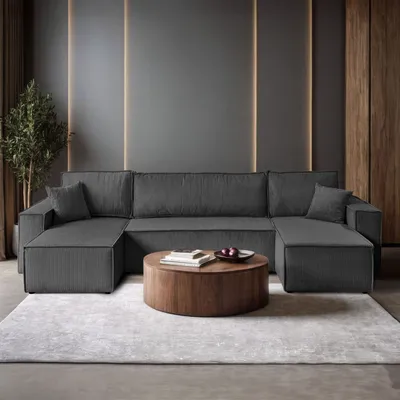 Produktbild von Ecksofa CARLO U Cord, Poso 34