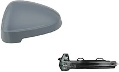 Produktbild von Johns, Spiegelkappe + LED-Spiegelblinker passend für Audi A4 8W 05/15 - Links Fahrerse. 8W0857527AGRU 8W0857527A 8W0949101 8W0949101A