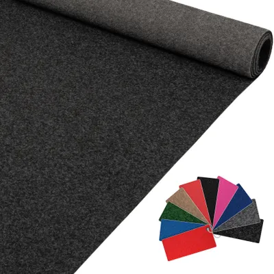 Teppich 100x250cm AXEL Eventteppich BFl-S1 Uni Messeteppich Läufer Anthrazit, Hauptbild