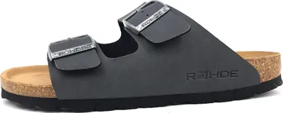 Image de Chaussures pour hommes Rohde Grado, pantoufles, sandales, couleur grise, pour le quotidien