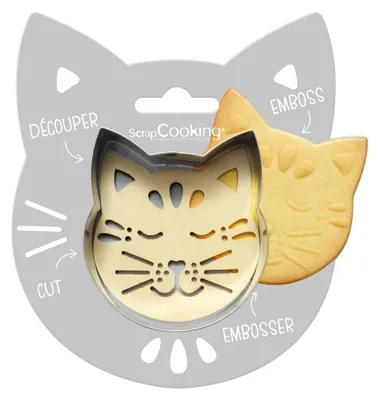 Imagen del producto de Conjunto de galletas con forma de gato