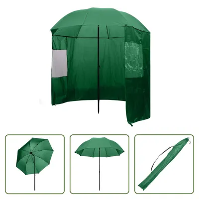 Immagine prodotto di The Living Store Ombrello da pesca verde 240x210 cm