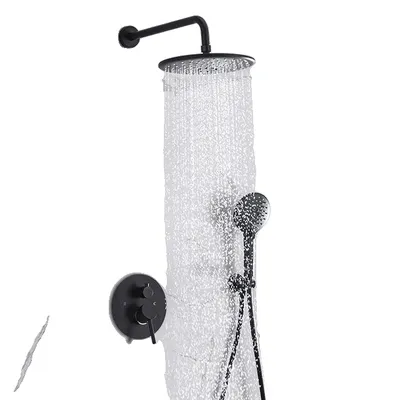 Obrázok produktu pre Sprchová hlavica, termostatické ovládanie, vodopád a dažďový sprchový systém, BY