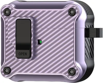 Produktbild von Mobigear Racing Clip  Apple AirPods 3 Hardcase Hülle - Lila