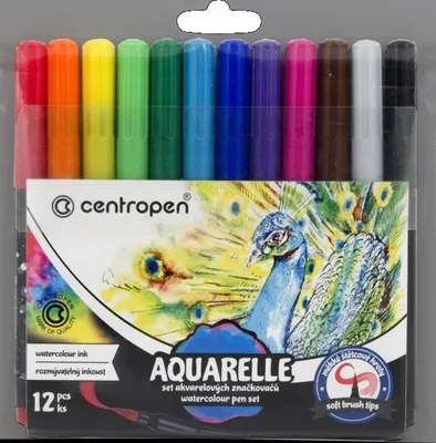 Obrázok produktu pre Popisovače Centropen 8683 Aquarelle - sada 12 ks