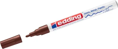 Produktbild von Glanzlack-Marker edding 751 1-2mm braun Packung mit 10 Stück