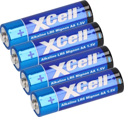 Produktbild von XCell 4er Folie AA LR6 Mignon Super Alkaline Batterie