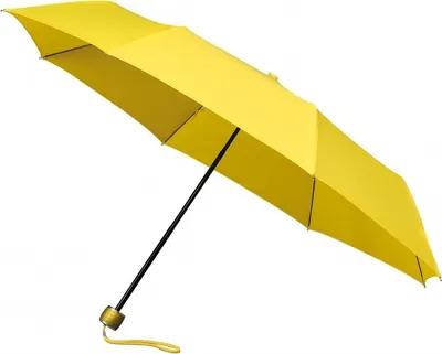 Produktbild von IMPLIVA LGF-202, Kompakt, Regenschirm, Rund, Gelb, Fiberglas, Polyester