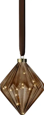 Produktbild von Lumineo LED Diamant braun/ warmes weiss 20cm