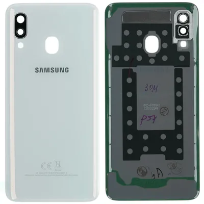 Produktbild von Samsung Galaxy A40 (SM-A405F) Backcover + Kameraglas + Kleber, Weiß