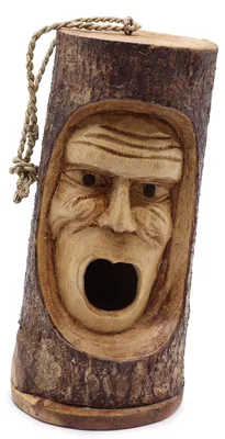 Immagine prodotto di Aspetto simile a un tronco d'albero - Casetta per uccelli - Vecchio brontolone
