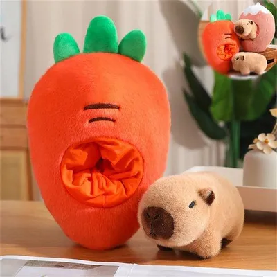 Produktbild von Kuschelbare Capybara-Plüschspielzeug Orange