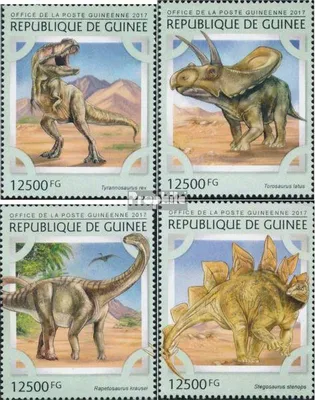 Produktbild von Briefmarken Guinea 2017 Mi 12186-12189 (kompl. Ausgabe) postfrisch Dinosaurier