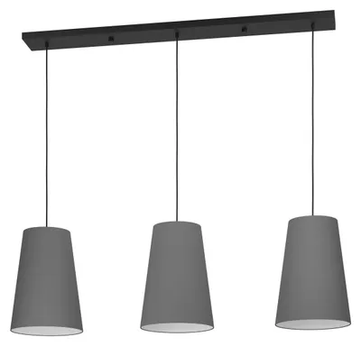 Imagen del producto de Eglo (390136) PETROSA, casquillo E27, 3 bombillas de 40W, color -gris